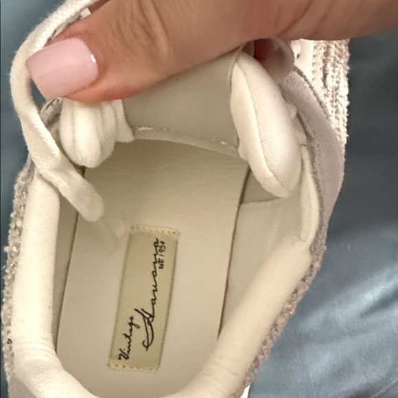 Women's White and Gray Sneakers - Picture 3 of 5